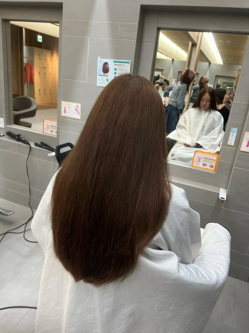 ロング カラー 森川 紗菜のヘアスタイル