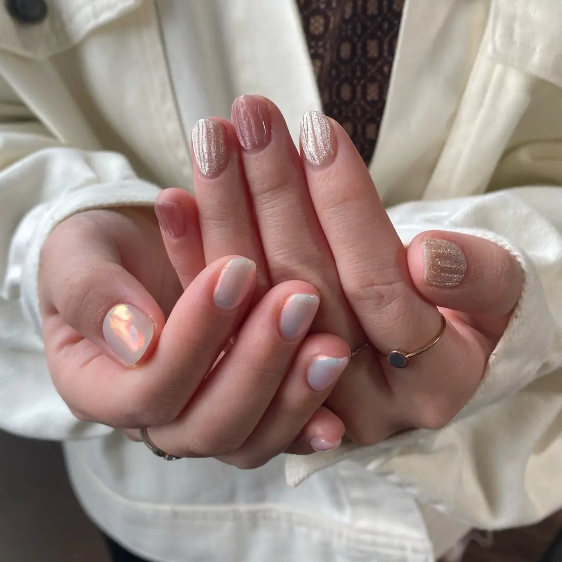 【hand】持ち込みデザインart6-10本まで/オフ、甘皮カット込みの写真