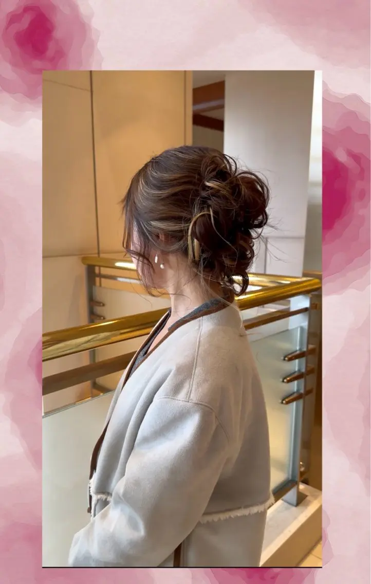 セミロング カラー ヘアアレンジ その他 natsumi🍀艶 カラー/美髪縮毛のマツエク・マツパデザイン