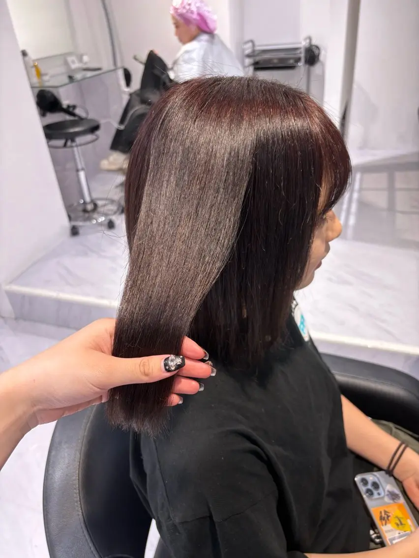 ショート カラー ブラウンカラー ラベンダーカラー ラベンダーブラウン 表参道♡暗髪♡ 艶カラー♡アユミのヘアスタイル