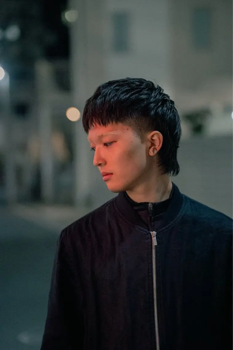 ミディアム カラー パーマ メンズ ミディアムパーマ メンズパーマ 刈り上げ マレットヘア ストレートパーマ カット パーマ 🔗メンズサロン🔗 Kieのヘアスタイル