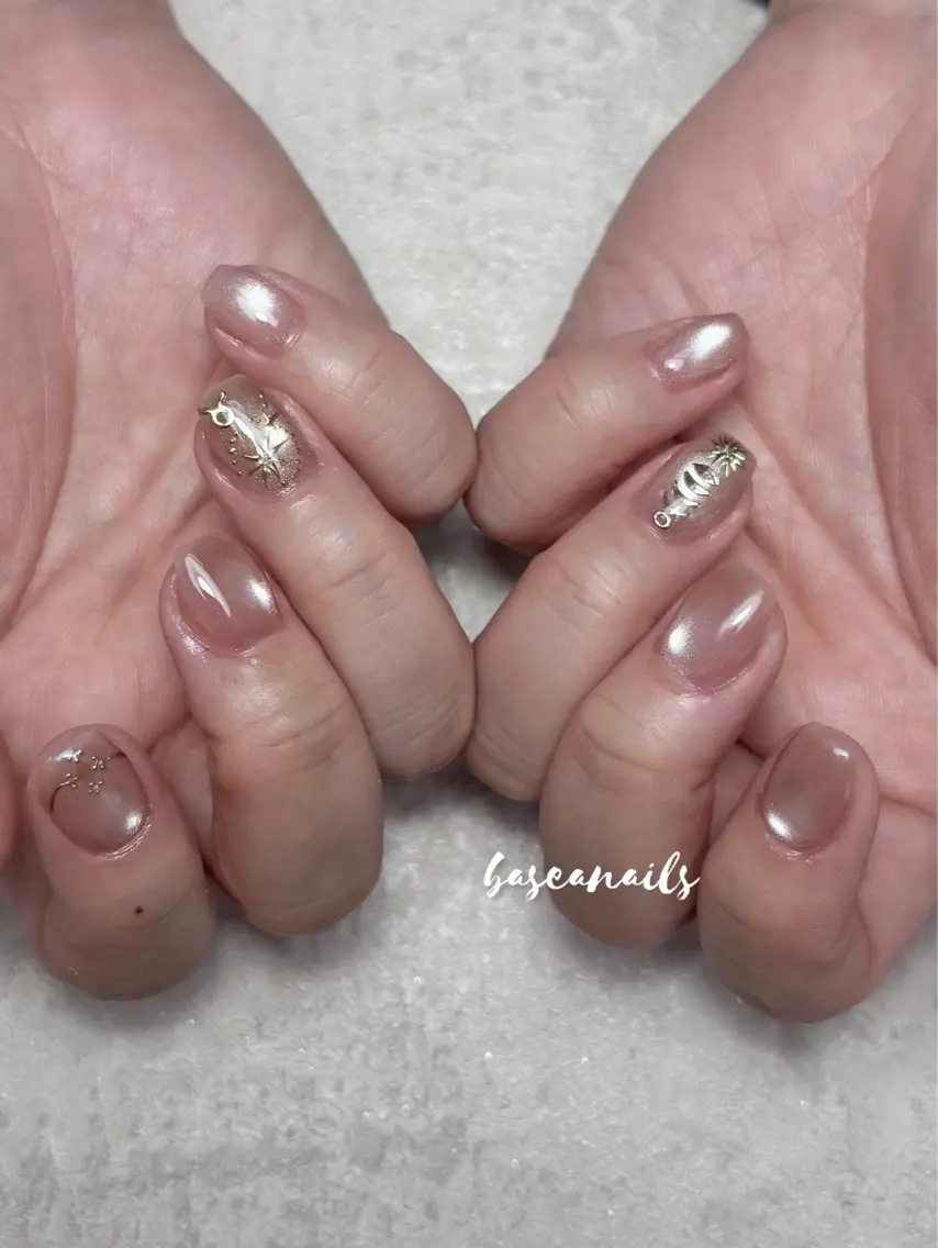 ネイル アートネイル 枚方 Basea nails Minaのネイルデザイン