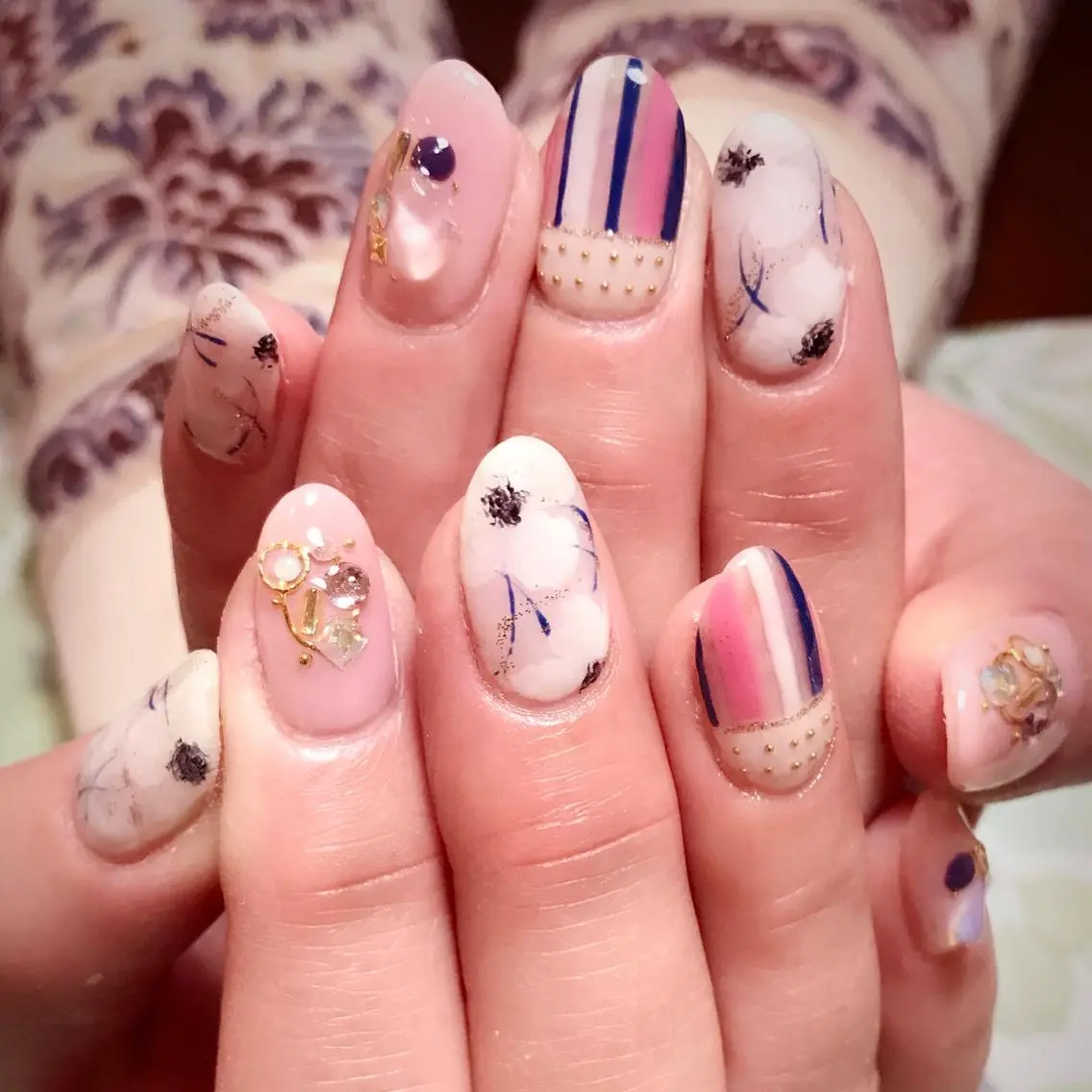 ネイル フラワーネイル ニュアンスネイル jdn kayokoのネイルデザイン