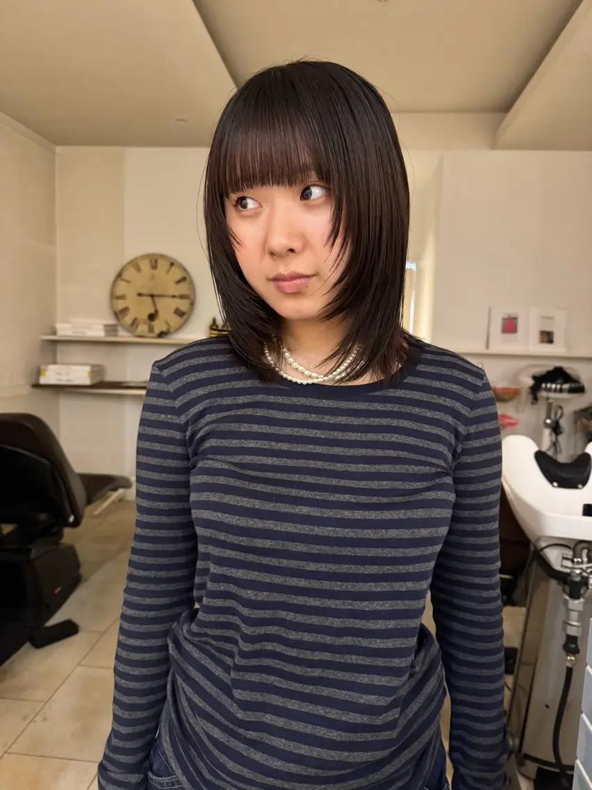 ミディアム レイヤーカット カット 今泉/kai🐇ボブ 似合わせカットのヘアスタイル