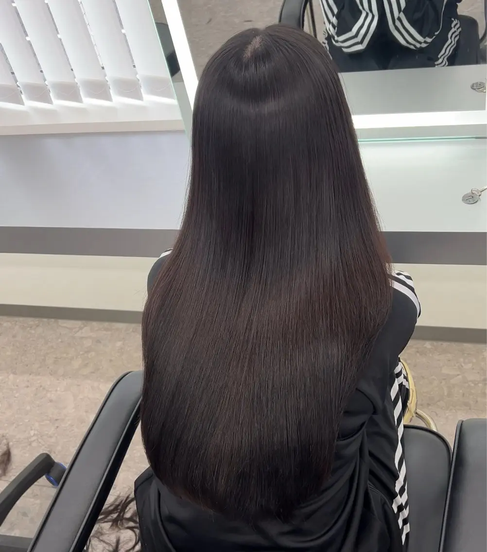 ロング カット 縮毛矯正 トリートメント 髪質改善ストレート Kantaのヘアスタイル