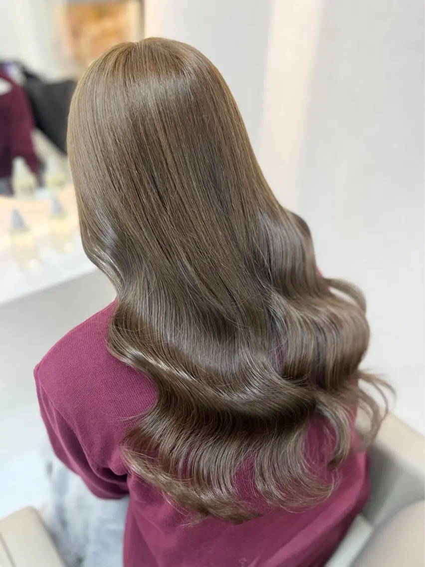 ロング カラー ゆうな🍒/熊谷/ ワンカラーのヘアスタイル