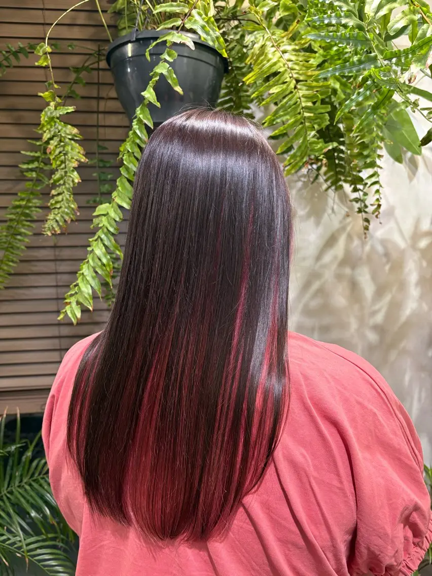 ロング 韓国風ヘア レイヤーカット 馬場 彩のヘアスタイル