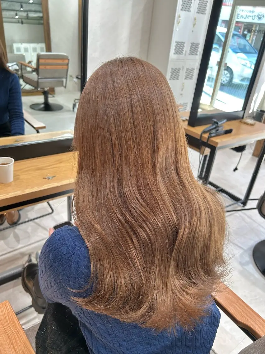 ロング カラー カット ヘアカラー トリートメント ヘアセット 🌷横浜/レイヤー /艶カラー🌷のヘアスタイル