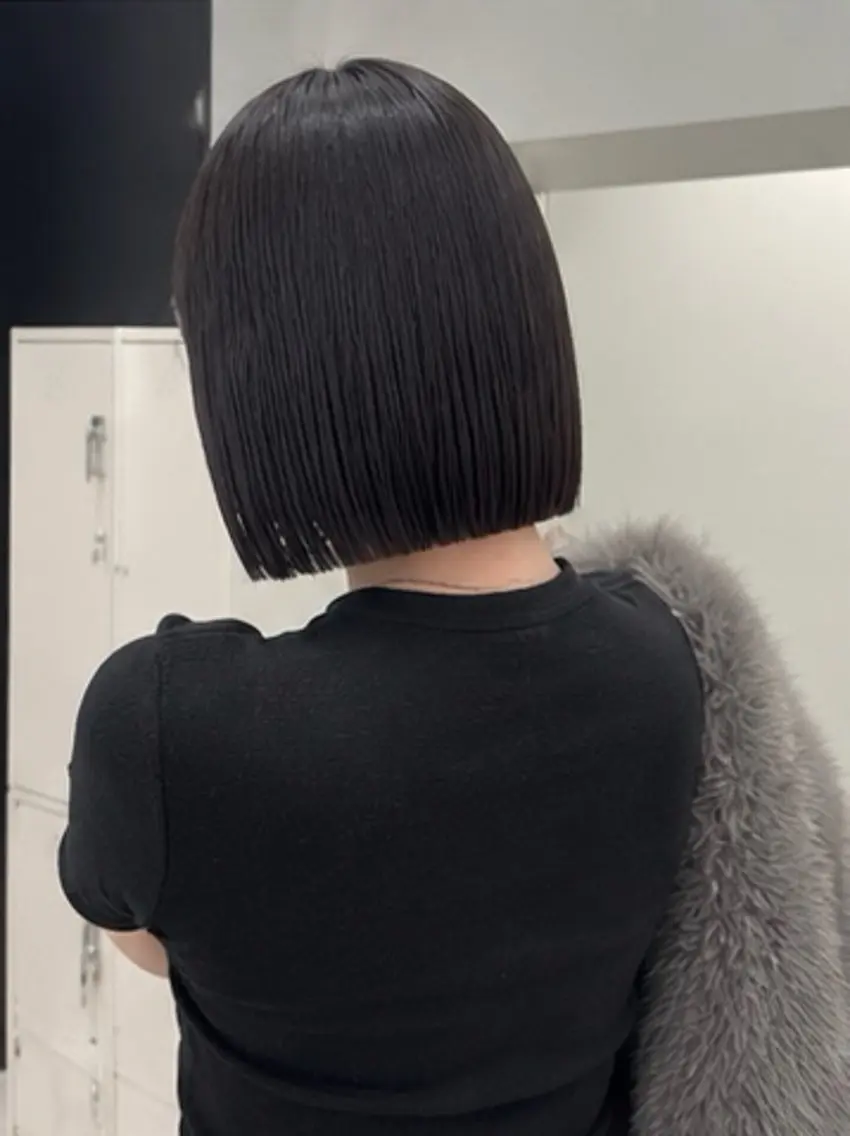 ショート ボブ 髪質改善 トリートメント ボブ特化 ×縮毛矯正きりのヘアスタイル