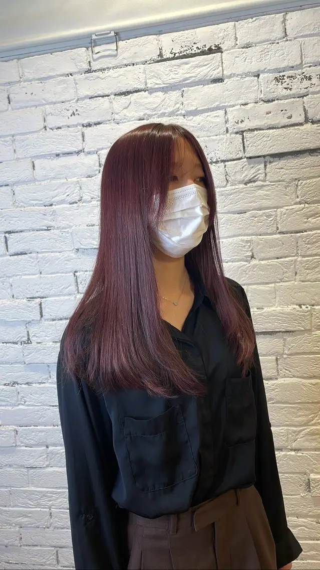 ロング カラー シマノ フミヤのヘアスタイル