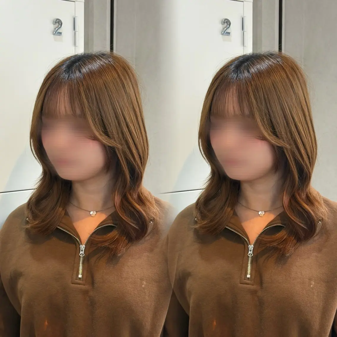 ミディアム カラー ミディアムレイヤー 透明感カラー レイヤーカット カット ヘアカラー 🫧Kaho/ モデル募集🫧✂️のヘアスタイル