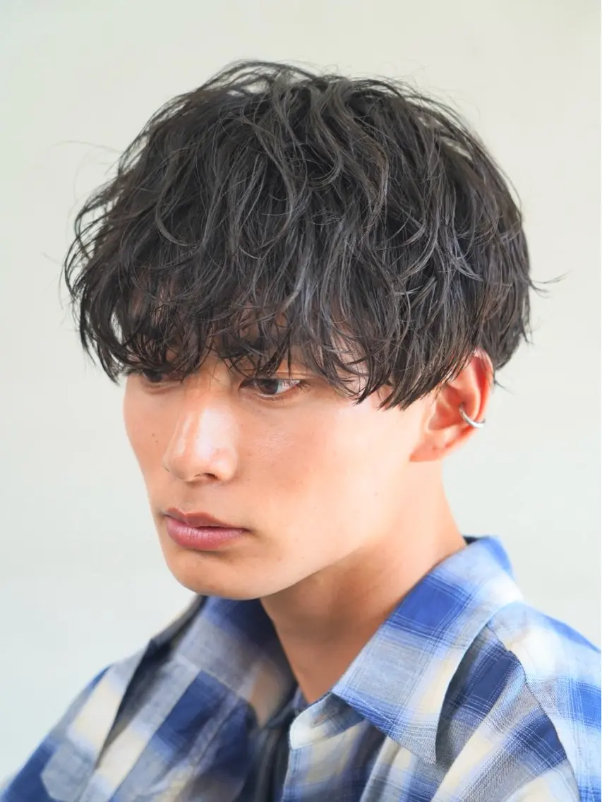 ショート パーマ メンズ カット パーマ fifth/メンズ/ シャドウパーマ/星七のヘアスタイル