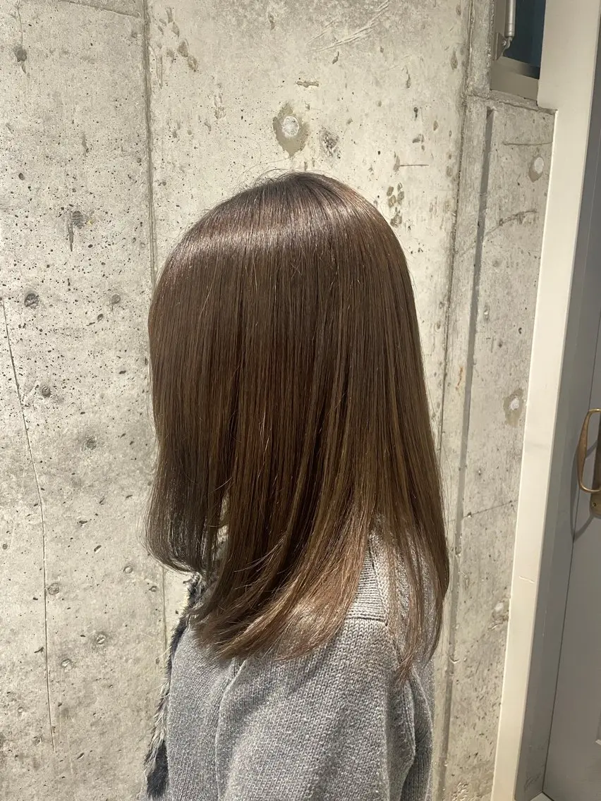 セミロング カラー ヘアカラー 🌷柔らかカラー🍑 Miyu🪽のヘアスタイル