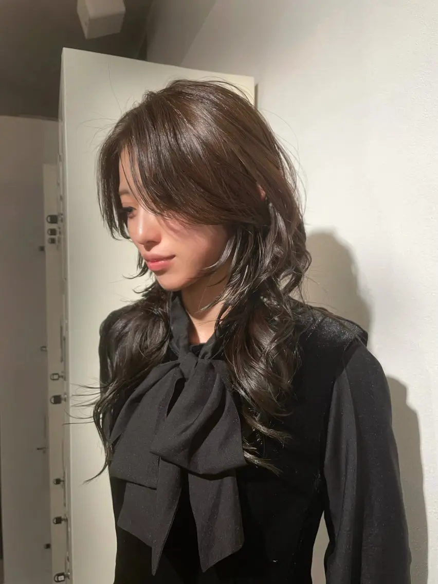 ロング 深澤 帆乃のヘアスタイル