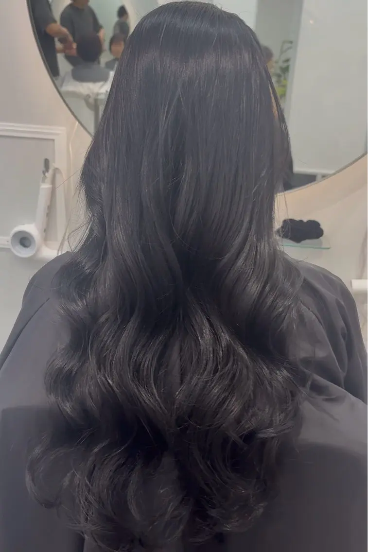 ロング ヘアカラー トリートメント 透明感カラー| 代官山🎀ねねのヘアスタイル
