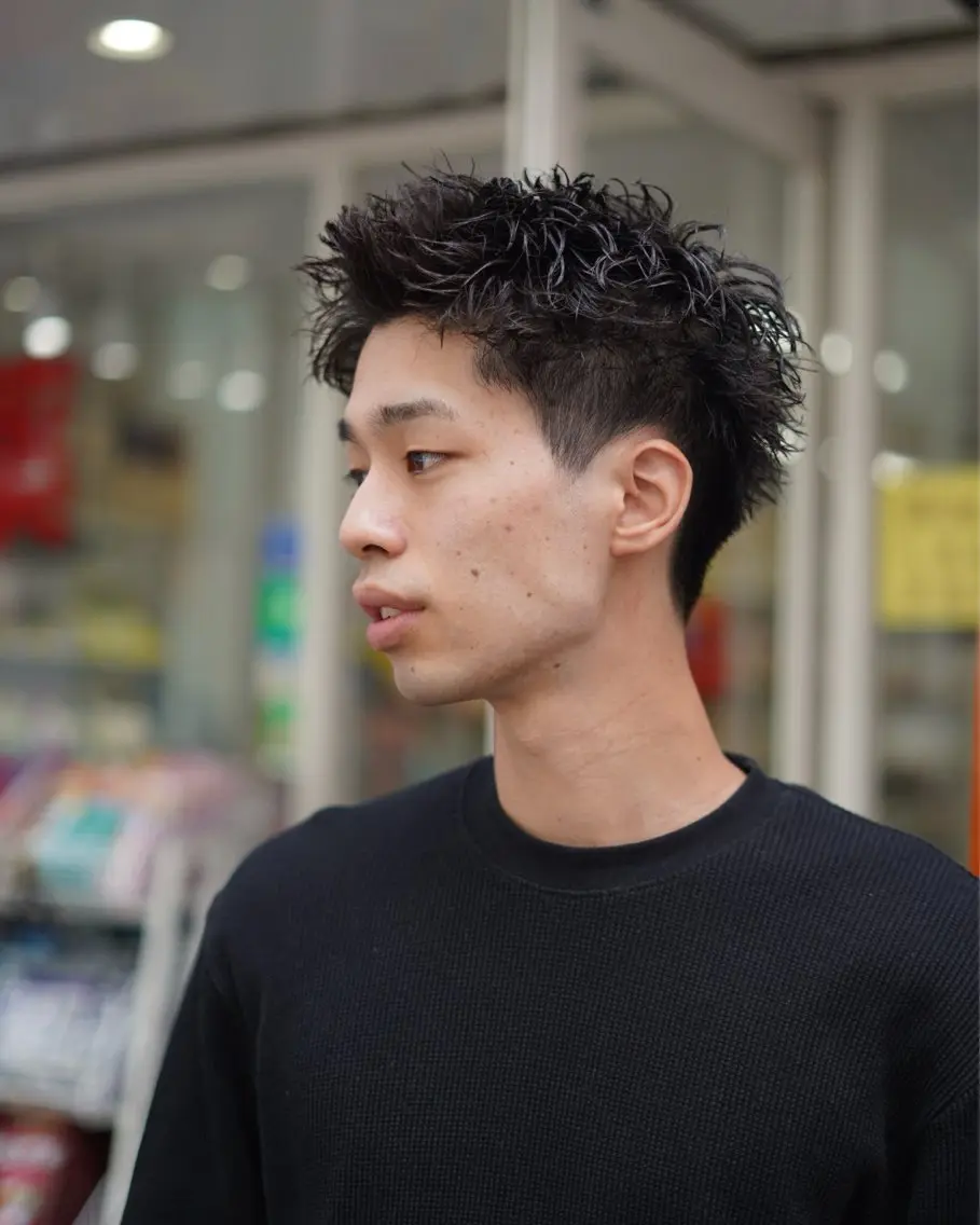 ショート パーマ メンズ カット パーマ ショートスタイル特化 ayumuのヘアスタイル