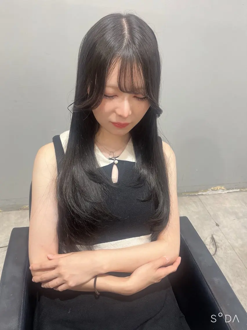 ミディアム カラー カット ヘアカラー トリートメント ヘアセット 🎀透明感 カラー🎀ミズキのヘアスタイル