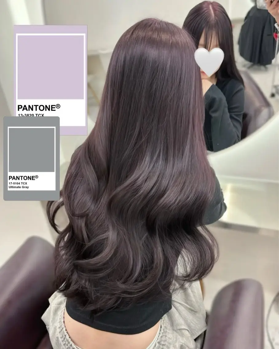 ロング カラー ブリーチ グレージュ ラベンダーカラー ラベンダーグレージュ ラベンダーグレー カット ヘアカラー 縮毛矯正 トリートメント 🌸グレージュ/ ベージュ🌸yutaのヘアスタイル