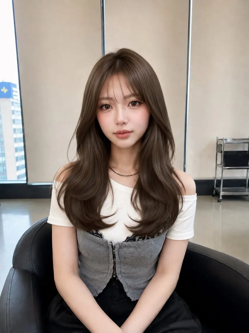ロング カラー カット ヘアカラー トリートメント 髪質改善🫧 カラー特化/Hinaのヘアスタイル