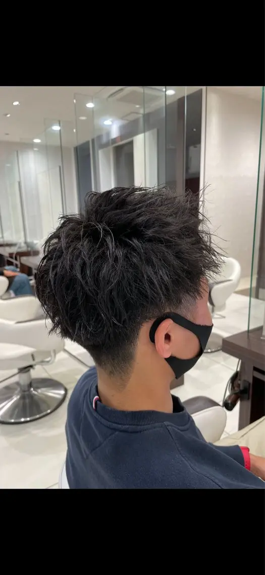 ショート パーマ メンズ メンズパーマ メンズツイストパーマ ツイストパーマ ✂︎山﨑 涼太✂︎のヘアスタイル