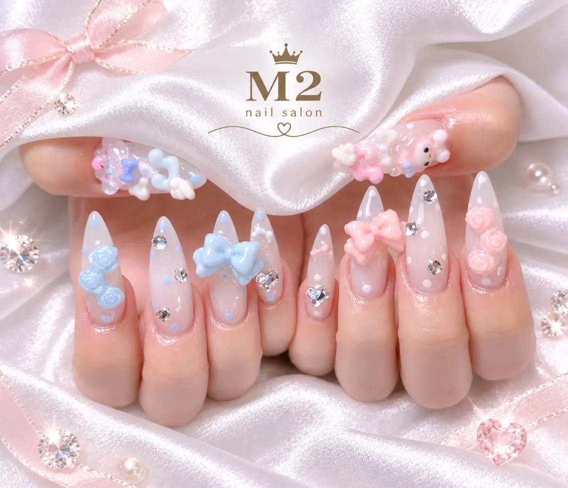 ネイル ハンドネイル 長さだし専門店 M2　rikaのネイルデザイン