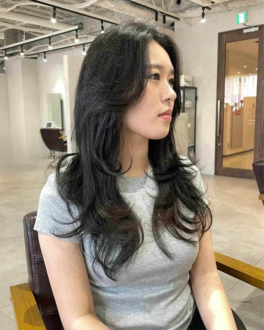 ロング 元平 未祐のヘアスタイル