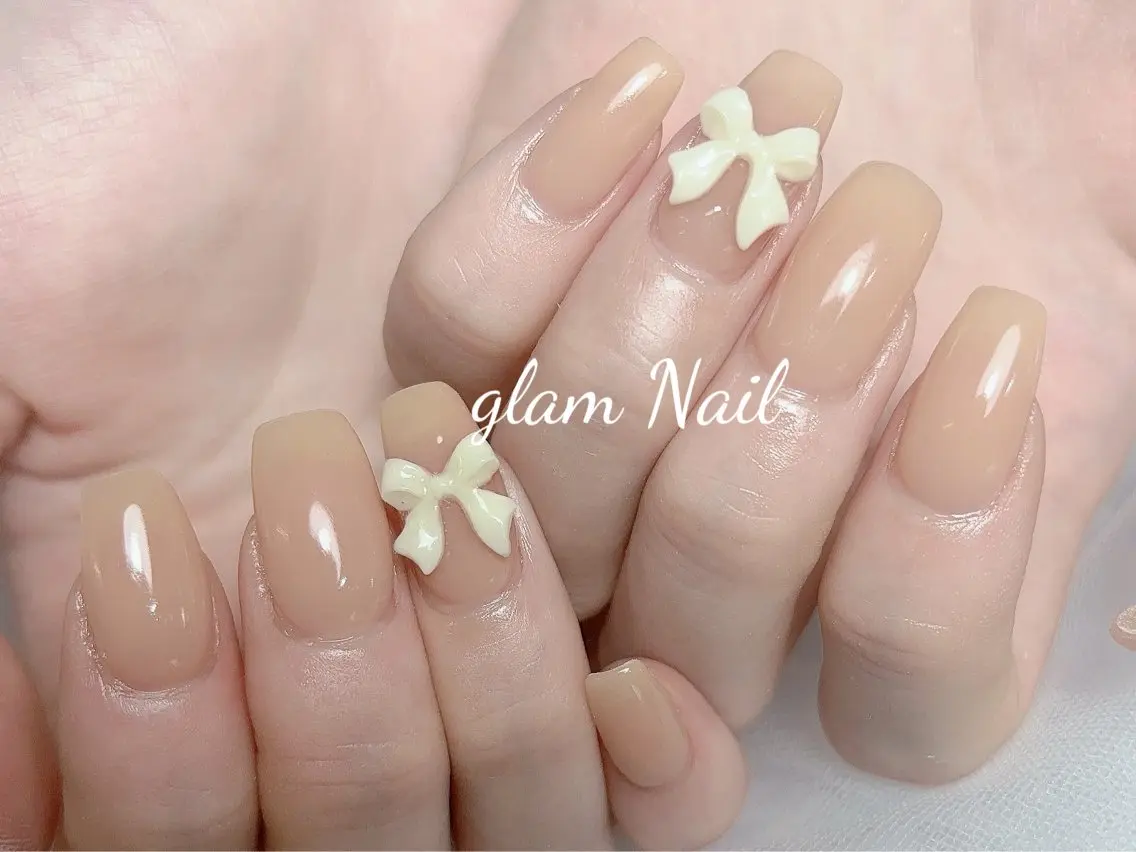 ネイル Glam 長さだし専門のネイルデザイン