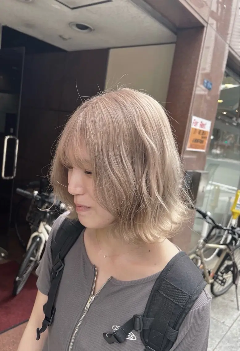 ミディアム カラー バレイヤージュ レイヤーカット 指名数No.1 /NAOYAのヘアスタイル