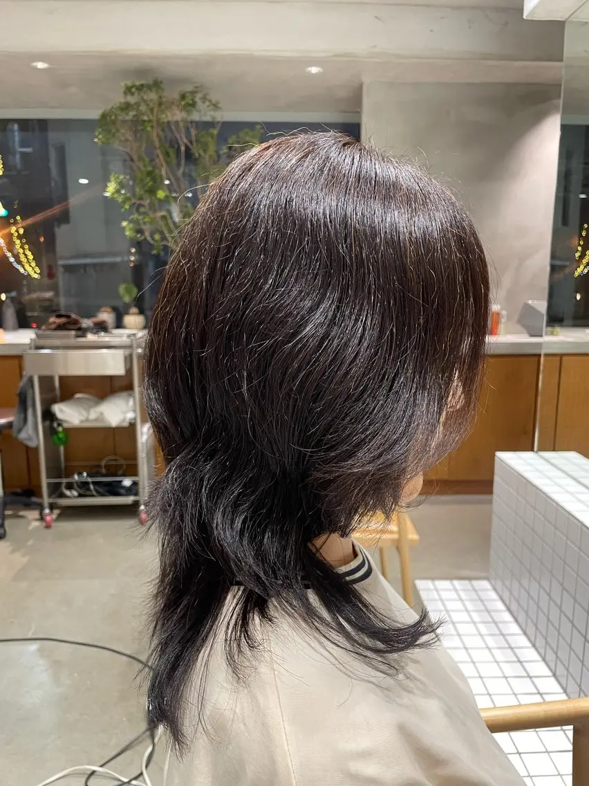 ミディアム カラー porto まなみのヘアスタイル