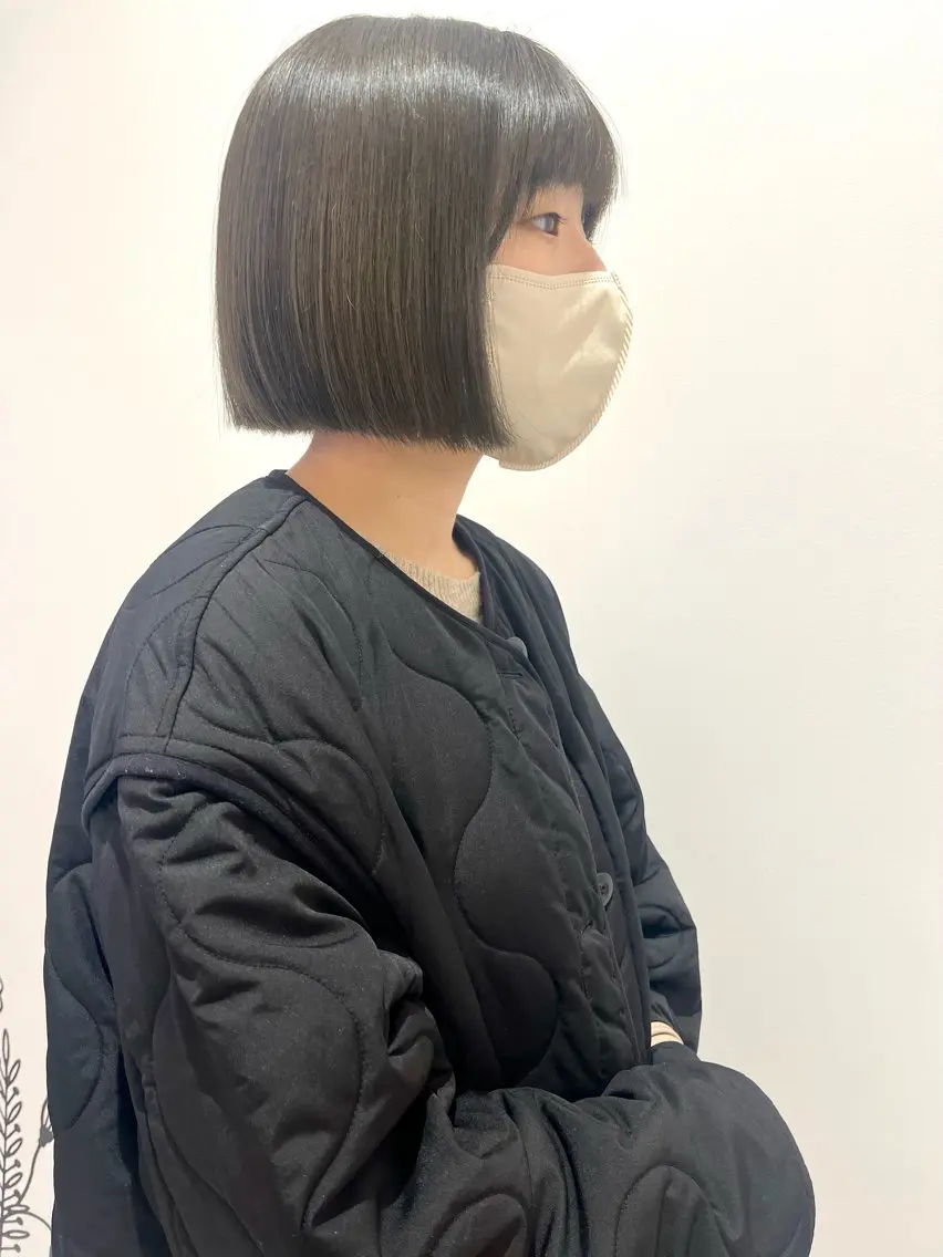 ショート カラー ヘアアレンジ ボブ 🌷ボブ/髪質改善 ストレートのヘアスタイル