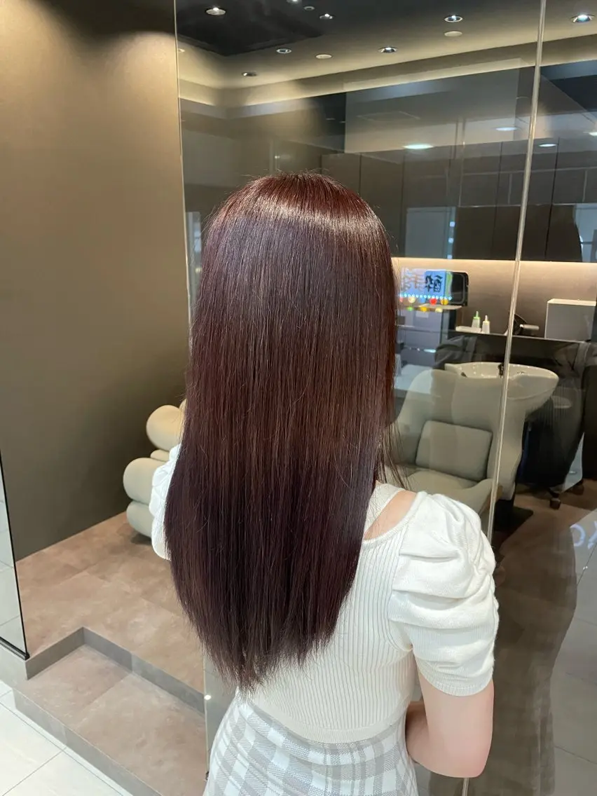 ロング カラー 黒髪 ラベンダーカラー ヘアカラー Blan/RAIKI /カラー🐾のヘアスタイル