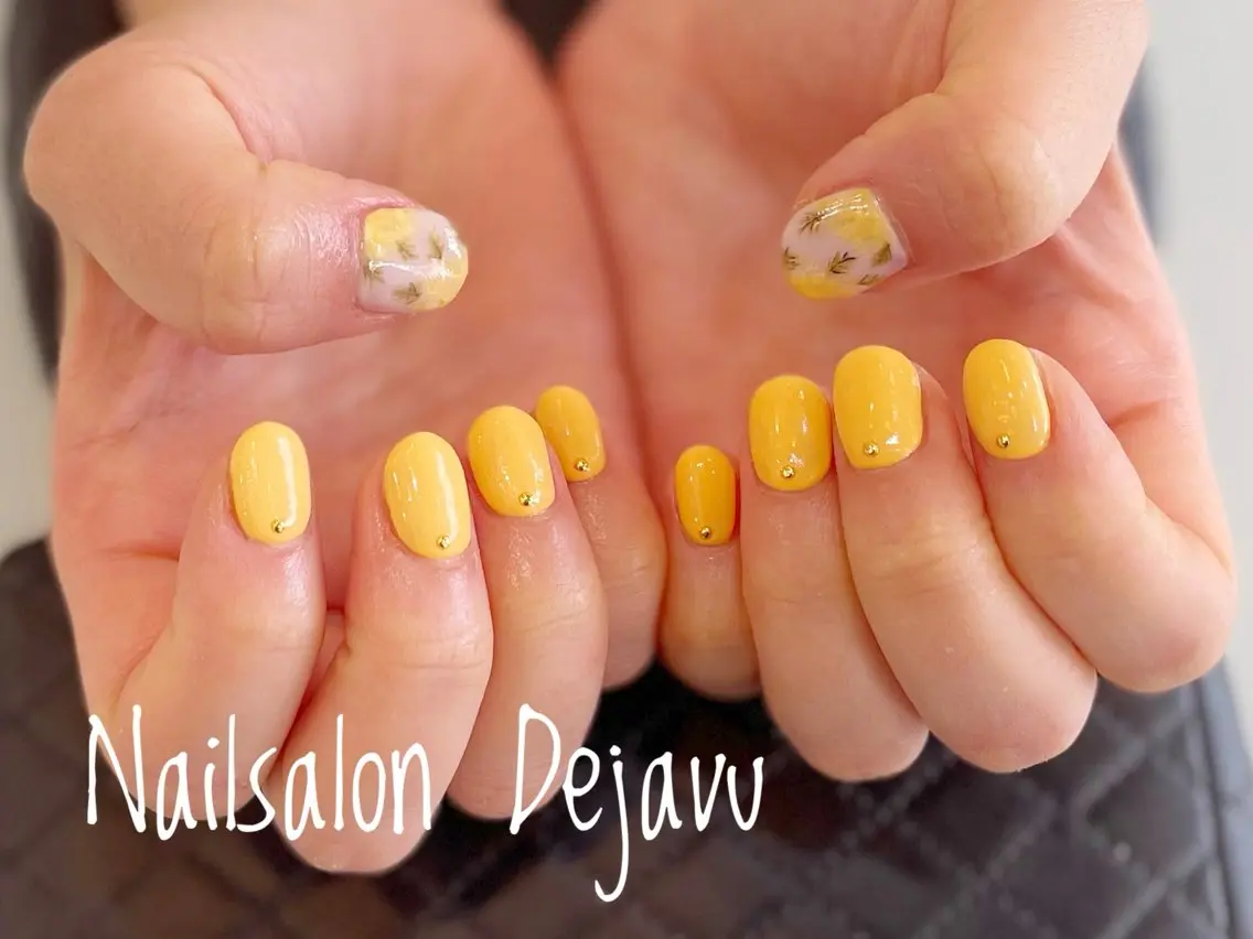 ネイル アートネイル 春ネイル Nail salon Dejavu 🌿のネイルデザイン