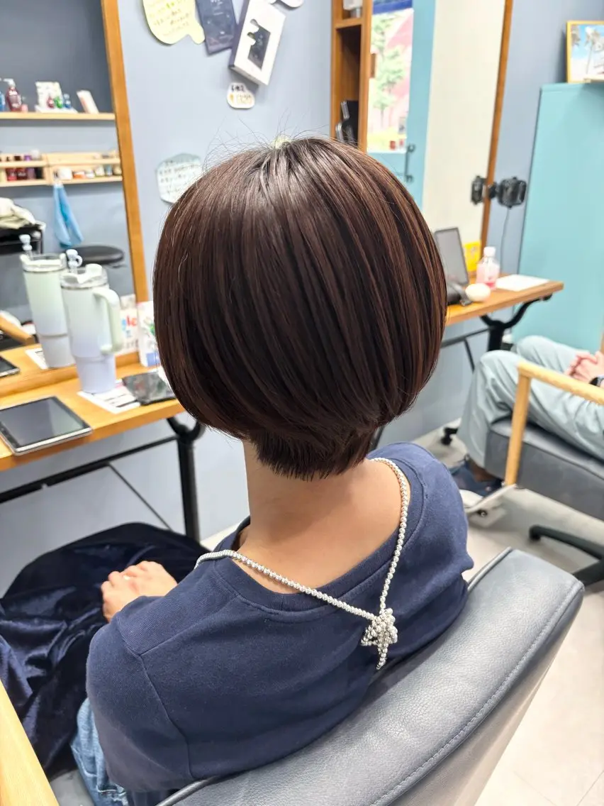 ショート ショートヘア カット ヘアカラー トリートメント つばた みゆ🦋のヘアスタイル