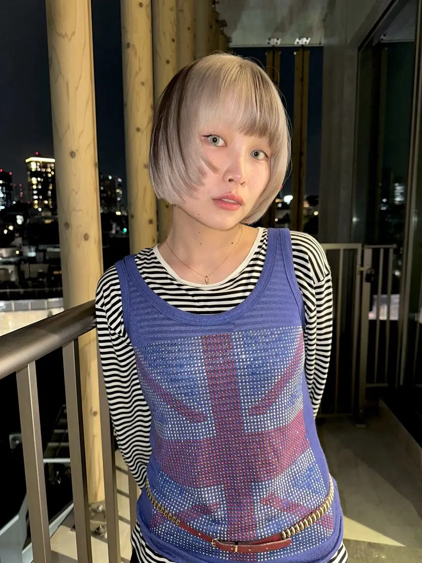ショート ボブレイヤー ボブ レイヤーカット 原宿/ブリーチ特化/ RYUTOのヘアスタイル