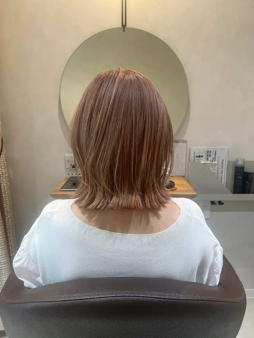 ショート ヘアカラー トリートメント nove hair &spaのヘアスタイル