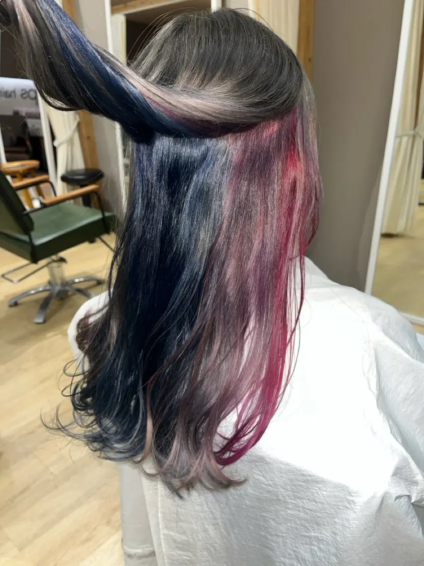 カラー インナーカラー 菊池 蓮のヘアスタイル