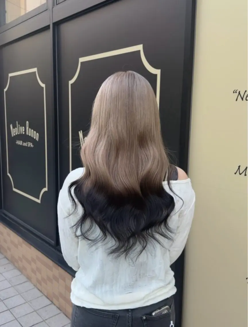 ロング カラー 🫐 キナリ🫐のヘアスタイル
