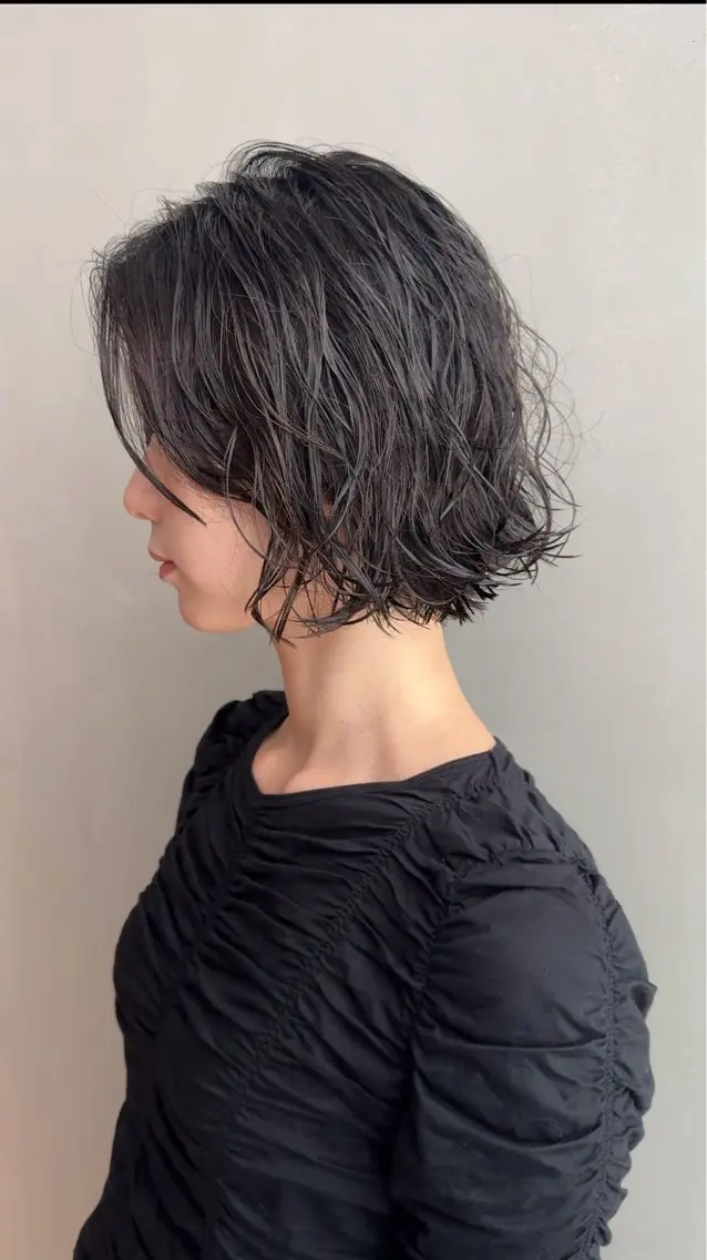 ミディアム パーマ 似合わせパーマ デジタルパーマのヘアスタイル