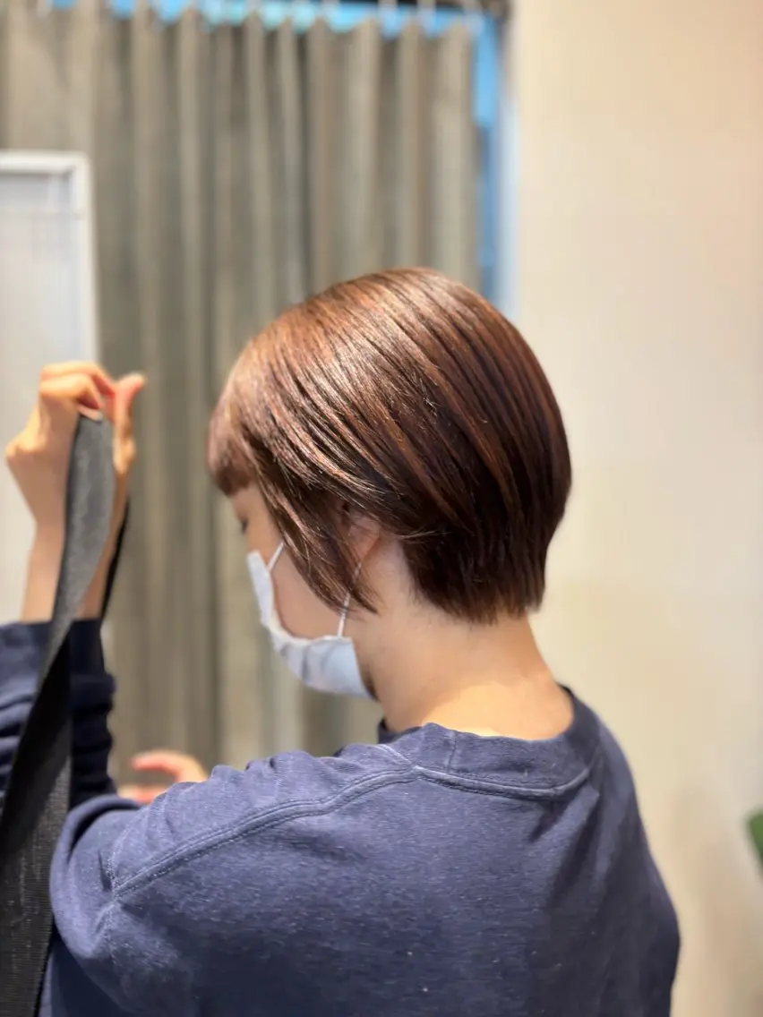 ショート ショートヘア カット ヘアカラー カネコ ナナミのヘアスタイル