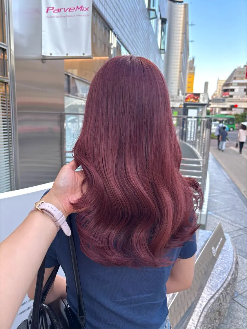 ロング ロング カット ヘアカラー ParveMix 🪽鳥取彩花のヘアスタイル
