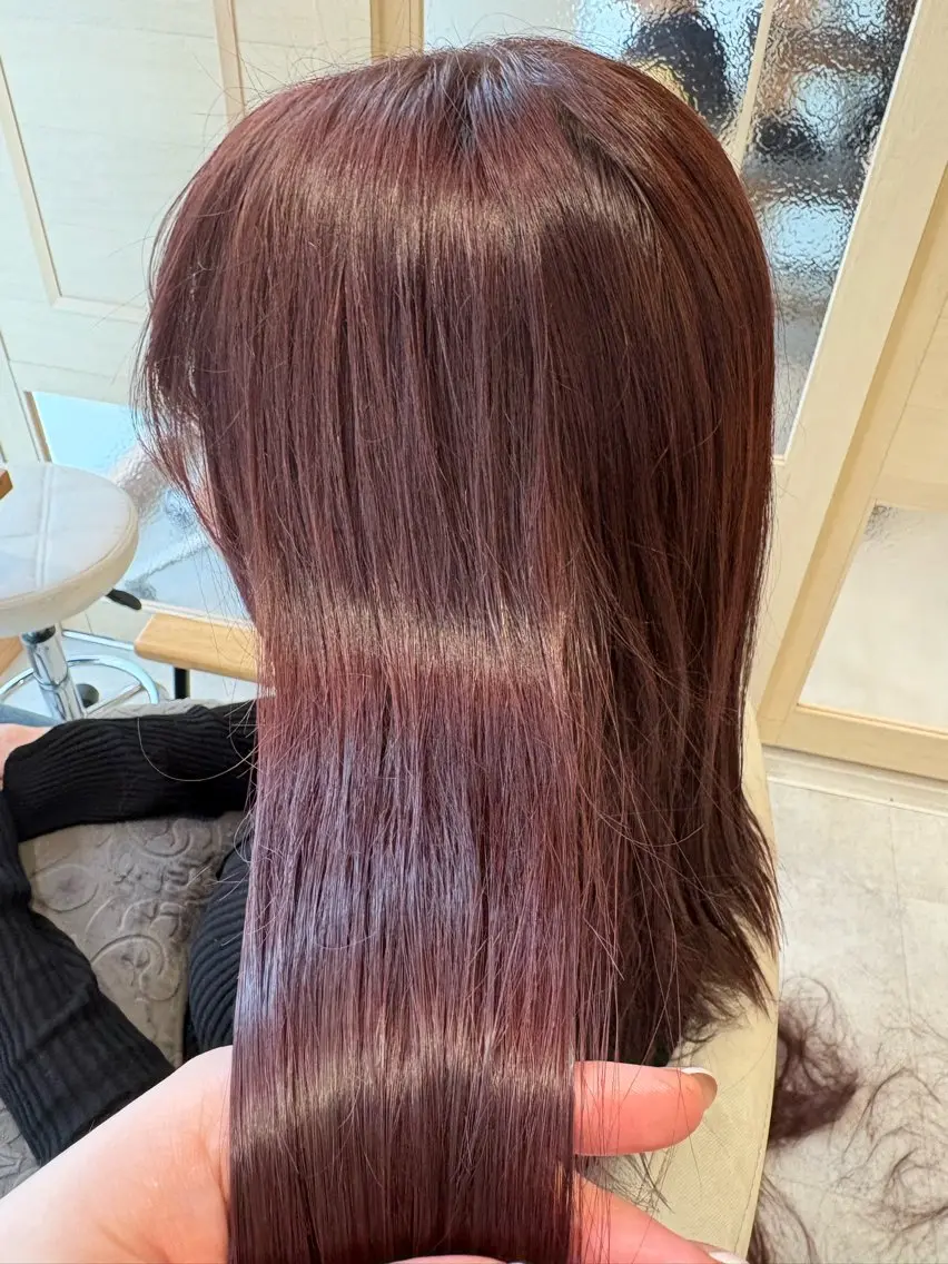 ミディアム カラー カット ヘアカラー マコ ✿︎のヘアスタイル