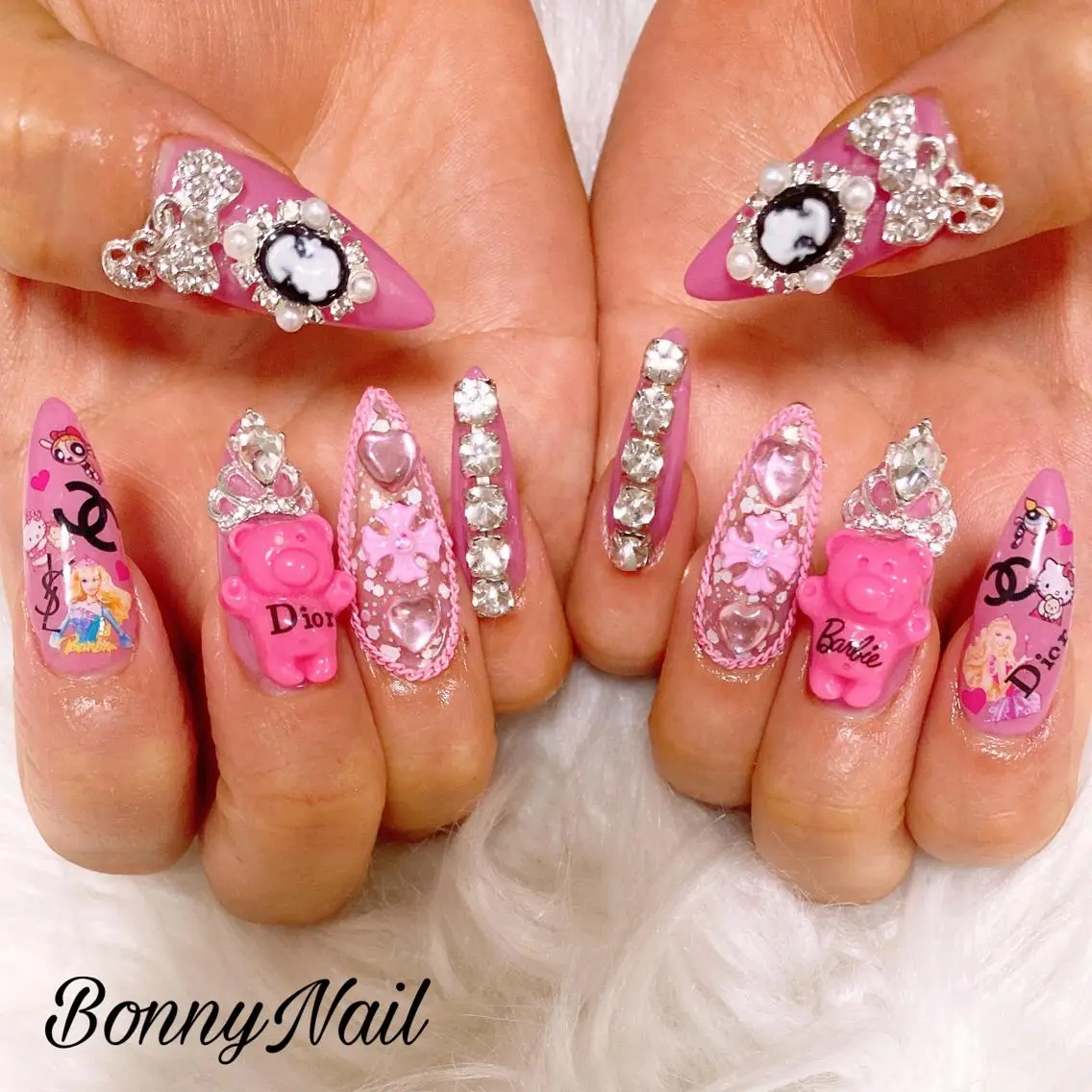 ネイル 長さ出し ネイルチップ Bonny Nailのネイルデザイン