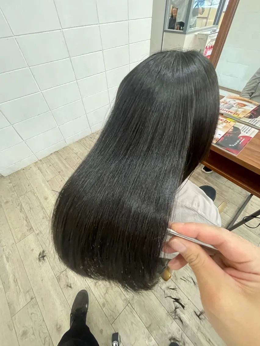 ロング 美髪矯正/髪質改善/ 福崎航平のヘアスタイル