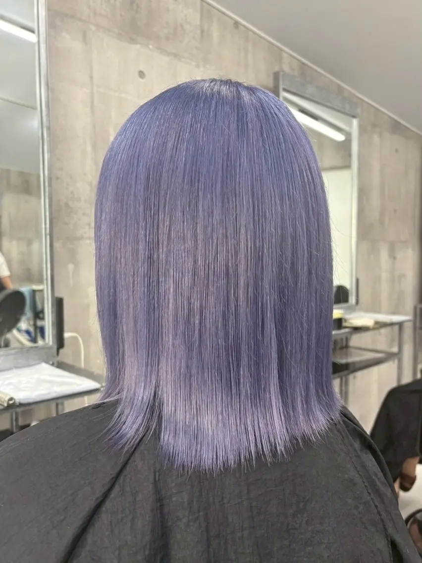 ミディアム カラー パーマ ヘアアレンジ メンズ キッズ ヘアカラー トリートメント レイヤー×ハイトーン / mihana🪐のヘアスタイル