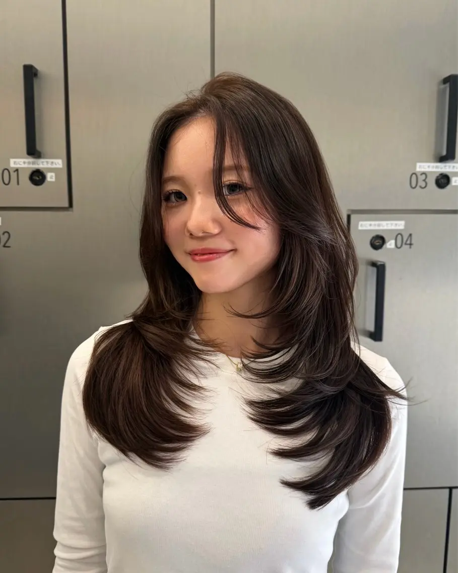 ロング レイヤーカット カット ヘアカラー 大人レイヤー/艶髪 🥥🌴TOMONAのヘアスタイル