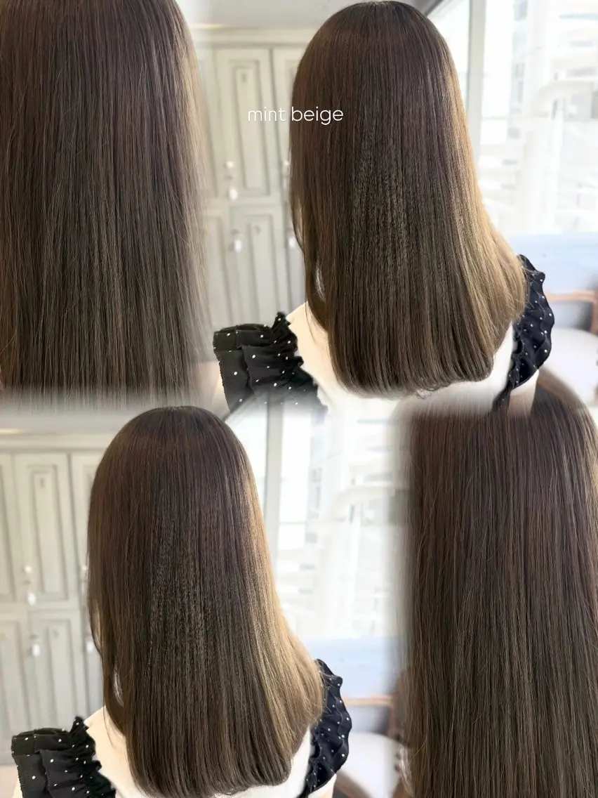 カラー ヘアカラー トリートメント ベージュカラー‎🤍 あいらのヘアスタイル