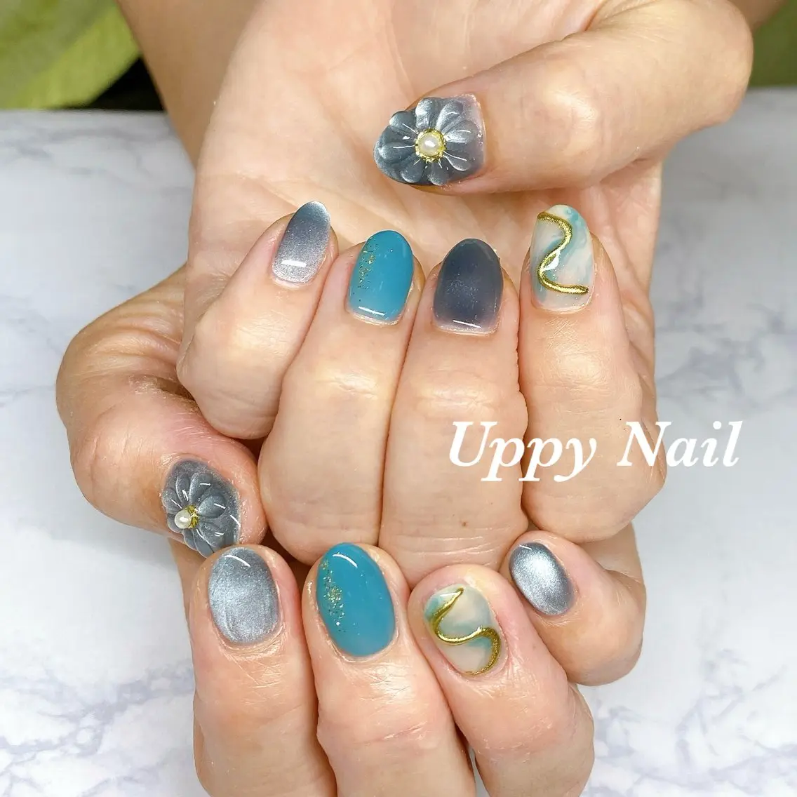 ネイル ぷっくりネイル ハンドネイル Uppy Nail ukyoのネイルデザイン