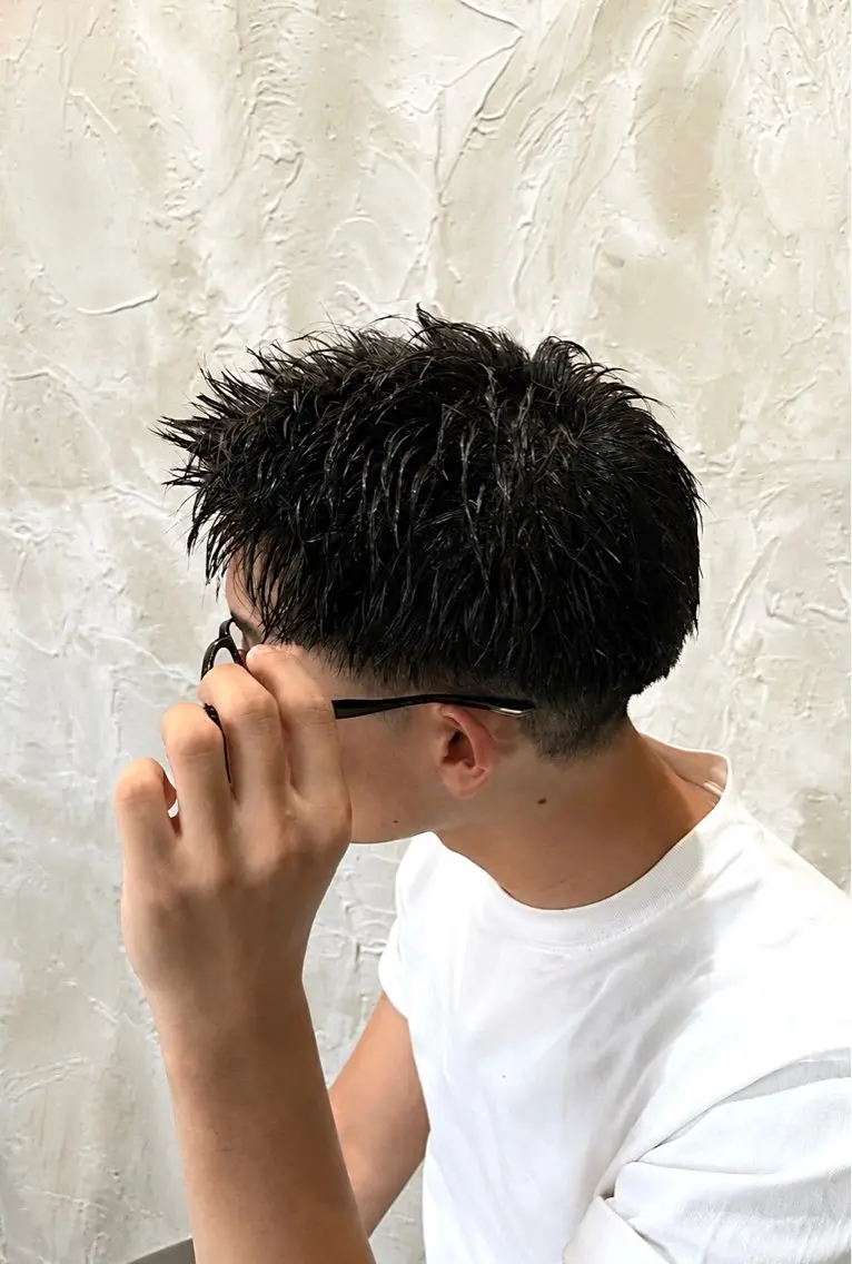 ショート メンズ スパイキーショート ショートヘア YUUTO 【メンズ限定】のヘアスタイル