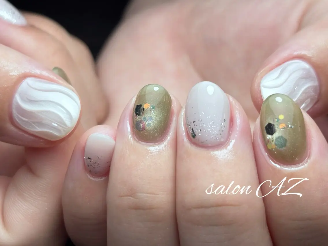 ネイル オフィスネイル ハンドネイル salon AZのネイルデザイン