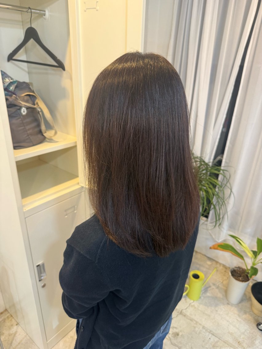 セミロング 國分 真椰のヘアスタイル